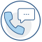 phone with message bubble icon
